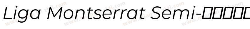 Liga Montserrat Semi字体转换